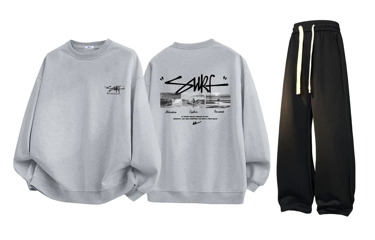 Warrior 'Riding the Waves' Sweatshirt və Şalvar Dəsti Unisex 13