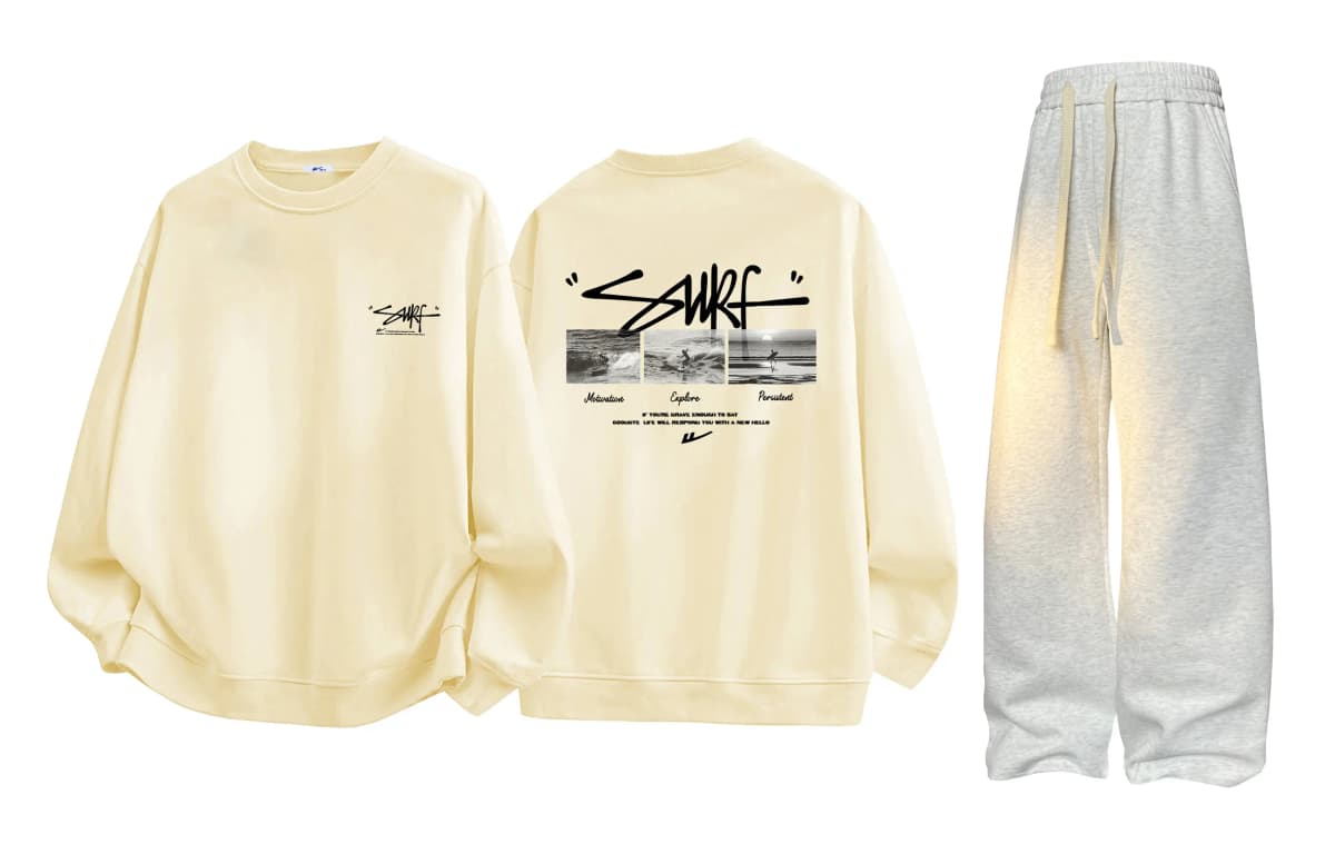 Warrior 'Riding the Waves' Sweatshirt və Şalvar Dəsti Unisex 22