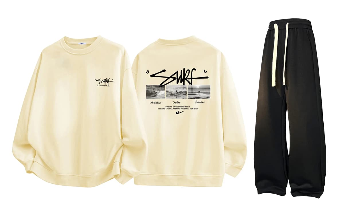 Warrior 'Riding the Waves' Sweatshirt və Şalvar Dəsti Unisex 19