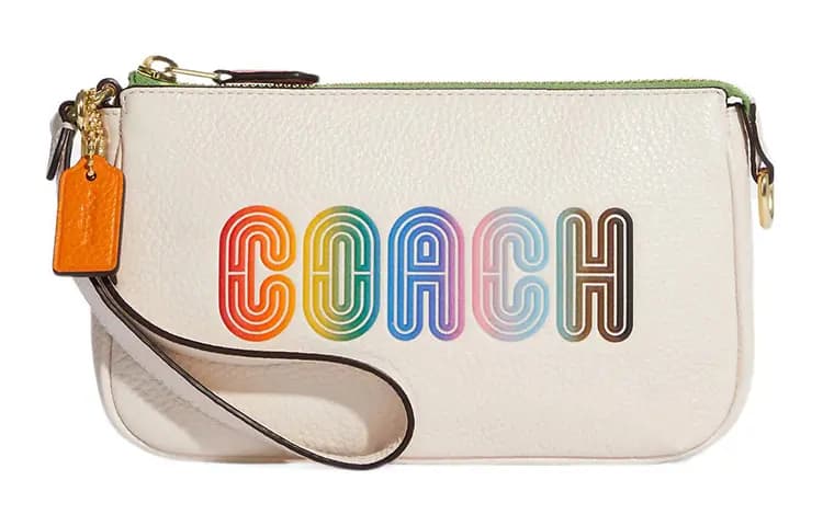 COACH Nolita Pochette Klutch Çanta Qadın Ağ