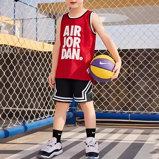 Jordan Kids' Basketball Jersey Just Red Kids' 3