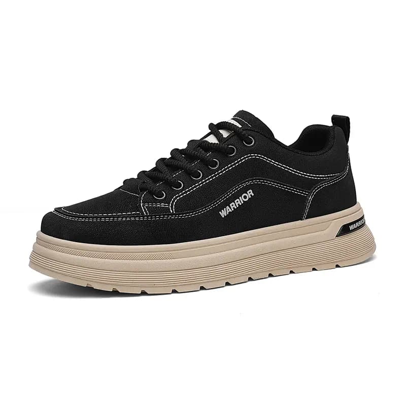 Warrior Minimalist Fashion Retro Daily Commute Comfort Platform Low-Top Work Boots Men's 2