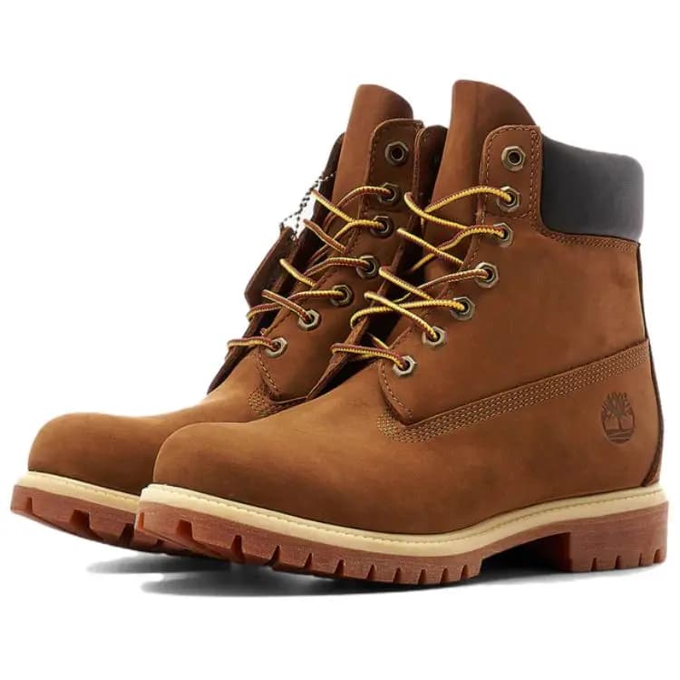 Timberland PREMIUM 6-Inch Leather Boots Men's Brown 3