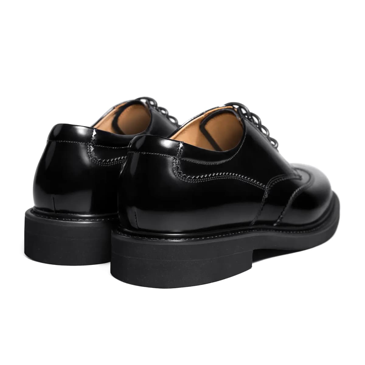 THOM WILLS British Casual Business Soft Sole Derby Shoes Formal Leather Shoes Men's Black 20