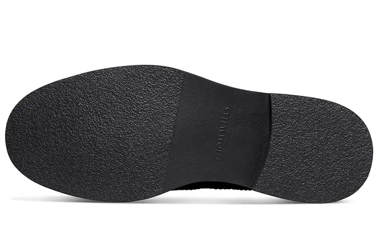 THOM WILLS British Casual Business Soft Sole Derby Shoes Formal Leather Shoes Men's Black 13
