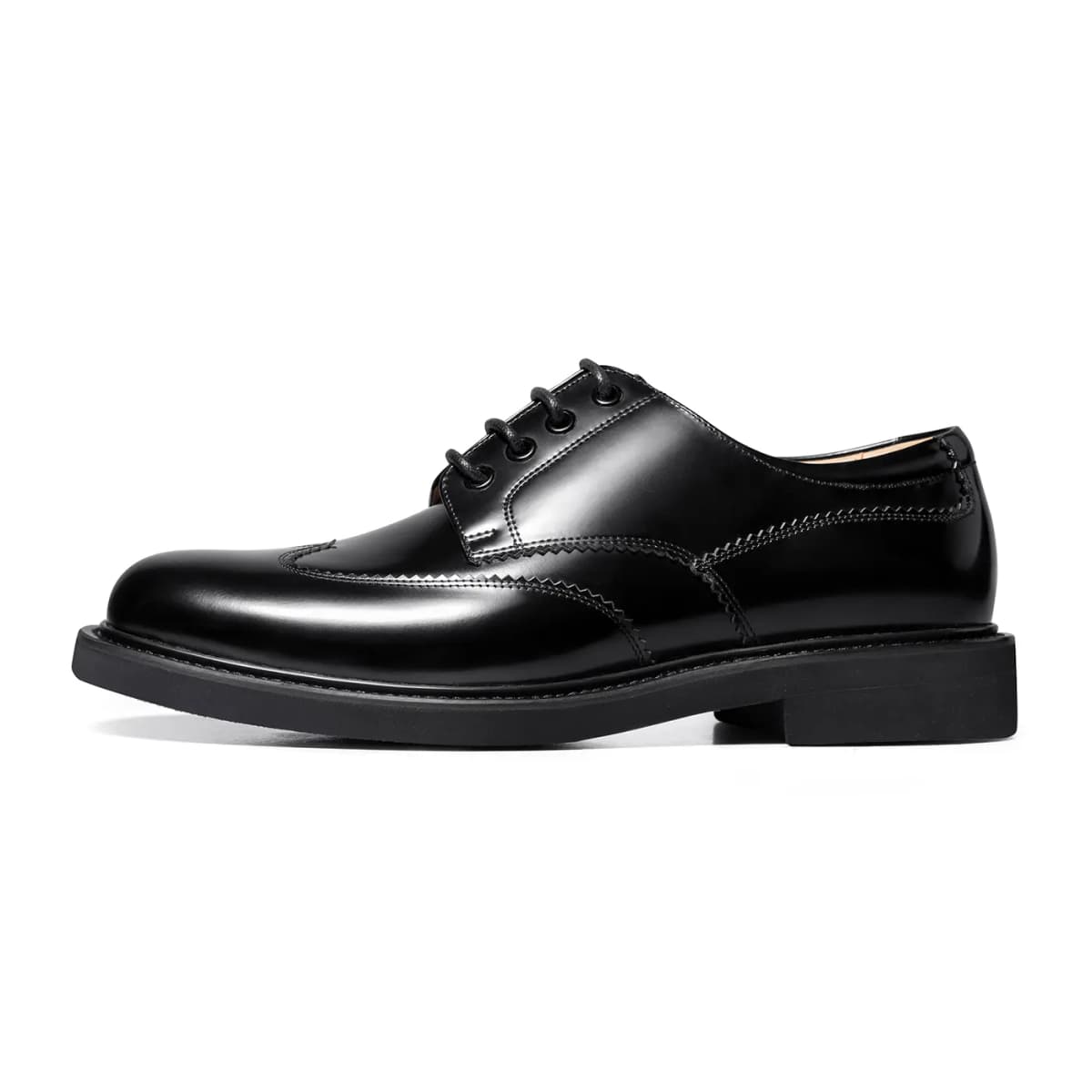 THOM WILLS British Casual Business Soft Sole Derby Shoes Formal Leather Shoes Men's Black 17