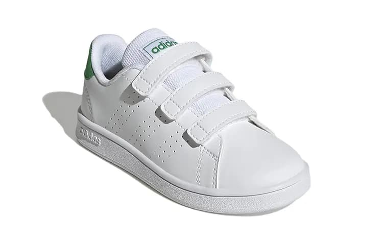 Adidas Neo Advantage Uşaq Skeyt Ayaqqabısı Ağ/Yaşıl 3