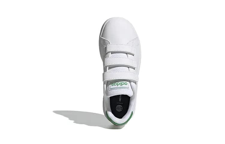 Adidas Neo Advantage Uşaq Skeyt Ayaqqabısı Ağ/Yaşıl 5