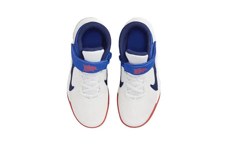 Nike Team Hustle D 10 FlyEase Uşaq Basketbol Ayaqqabısı Boz/Göy 4