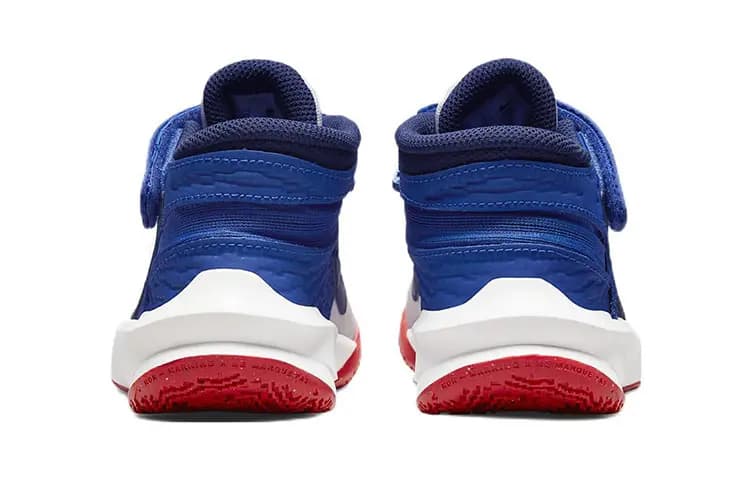 Nike Team Hustle D 10 FlyEase Uşaq Basketbol Ayaqqabısı Boz/Göy 5