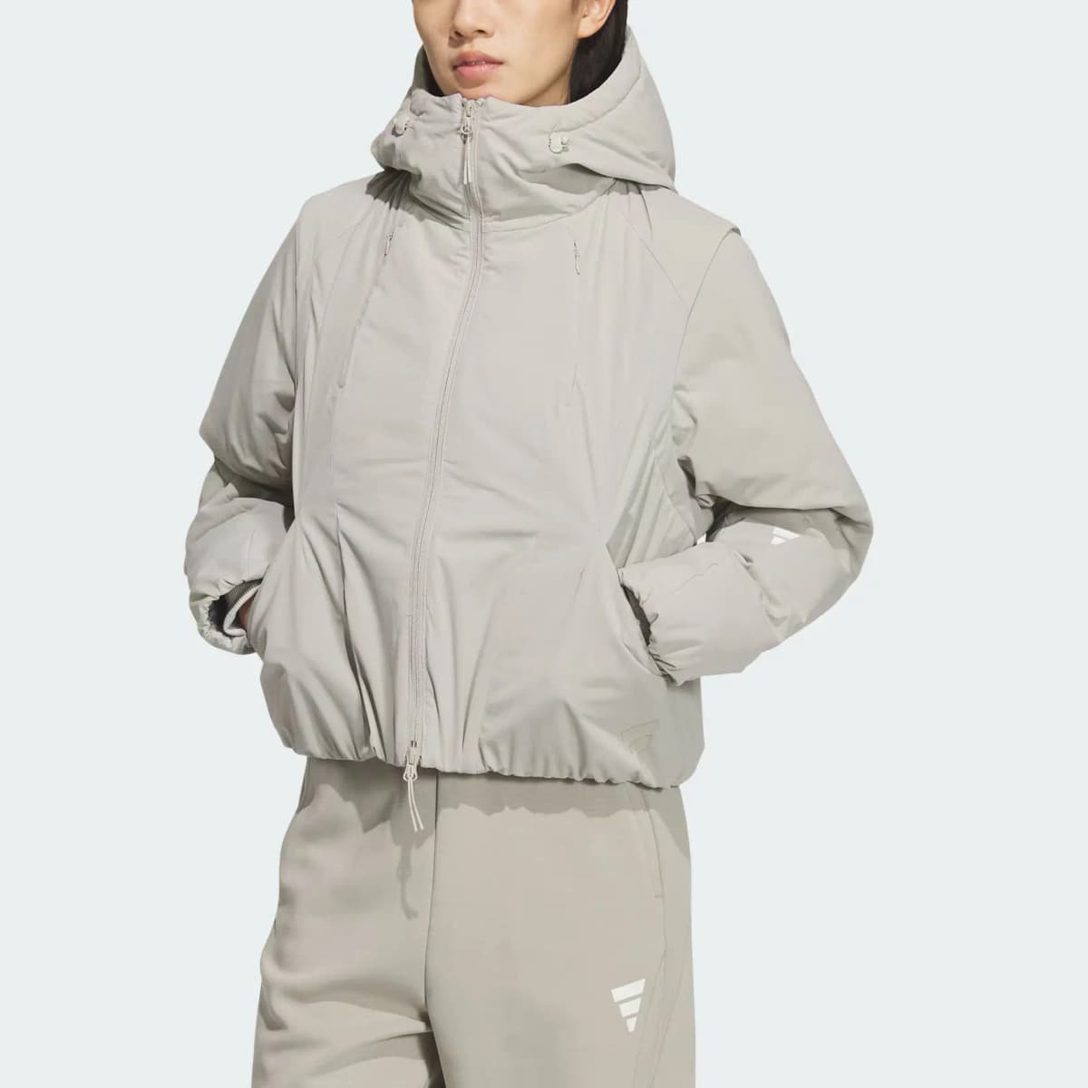 adidas FOS FUTURE STYLE PAD Warm 'Core' Tech Warm Sporty Casual Hoodie Loose Padded Jacket Women's 4
