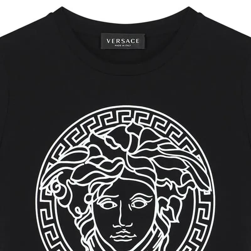 VERSACE SS22 T-Shirt Black Kids' 4
