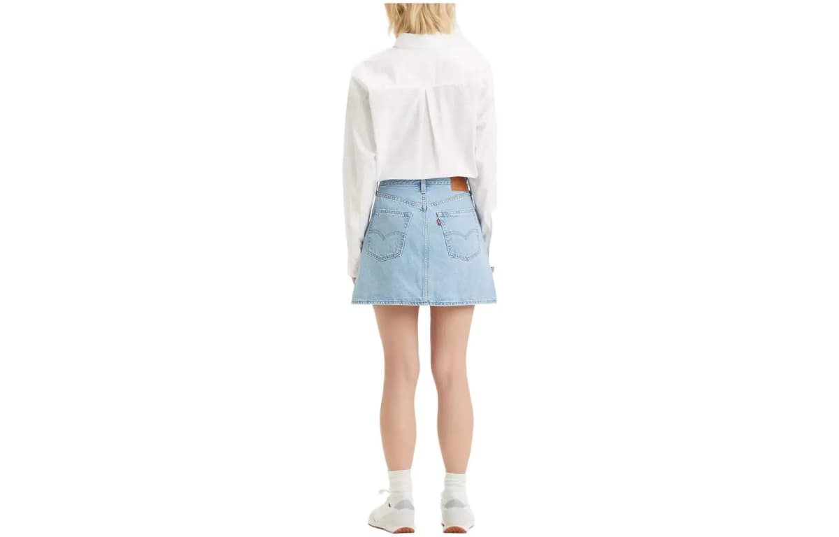 Levis Denim Qadın Ətəyi Mavi 2