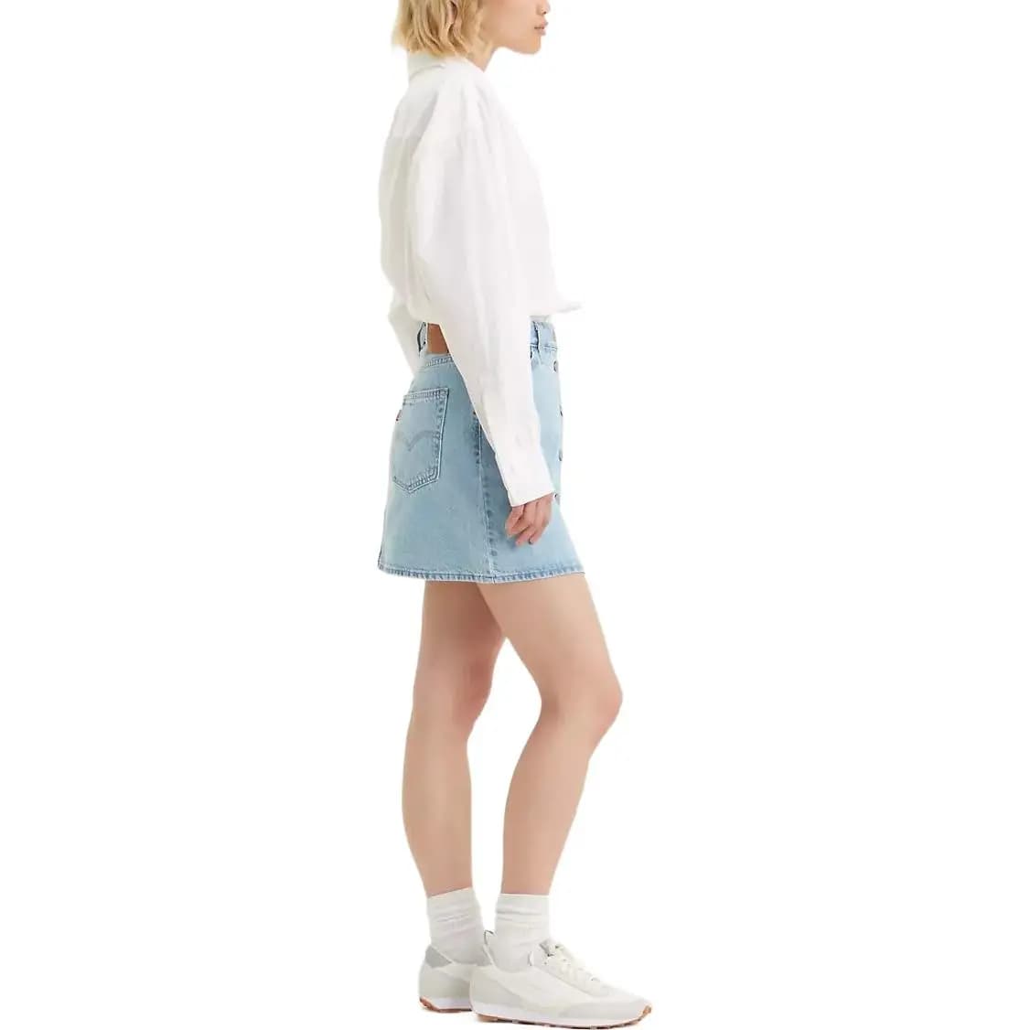 Levis Denim Qadın Ətəyi Mavi 3