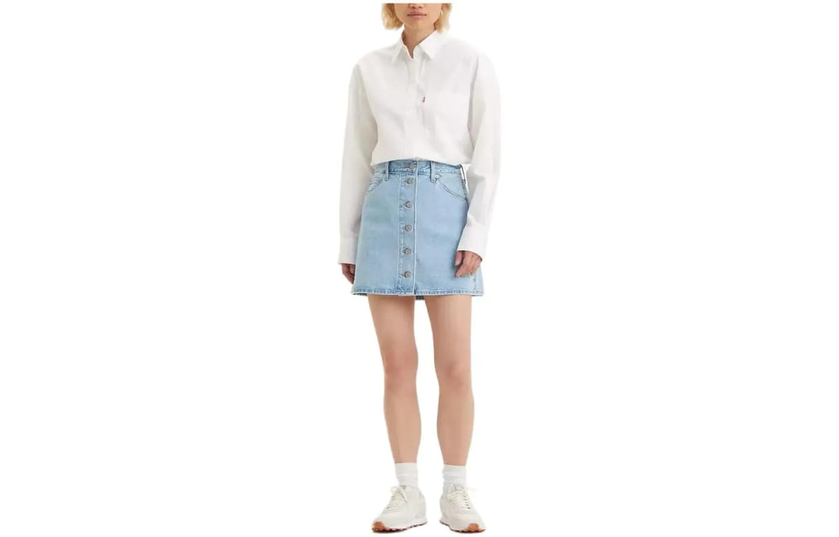 Levis Denim Qadın Ətəyi Mavi