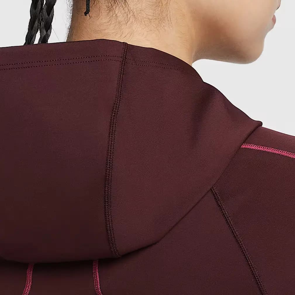 Nike Swoosh Universa Dri-FIT Minimalist Comfortable Quick-Dry Hooded Fitness Top Women's 4