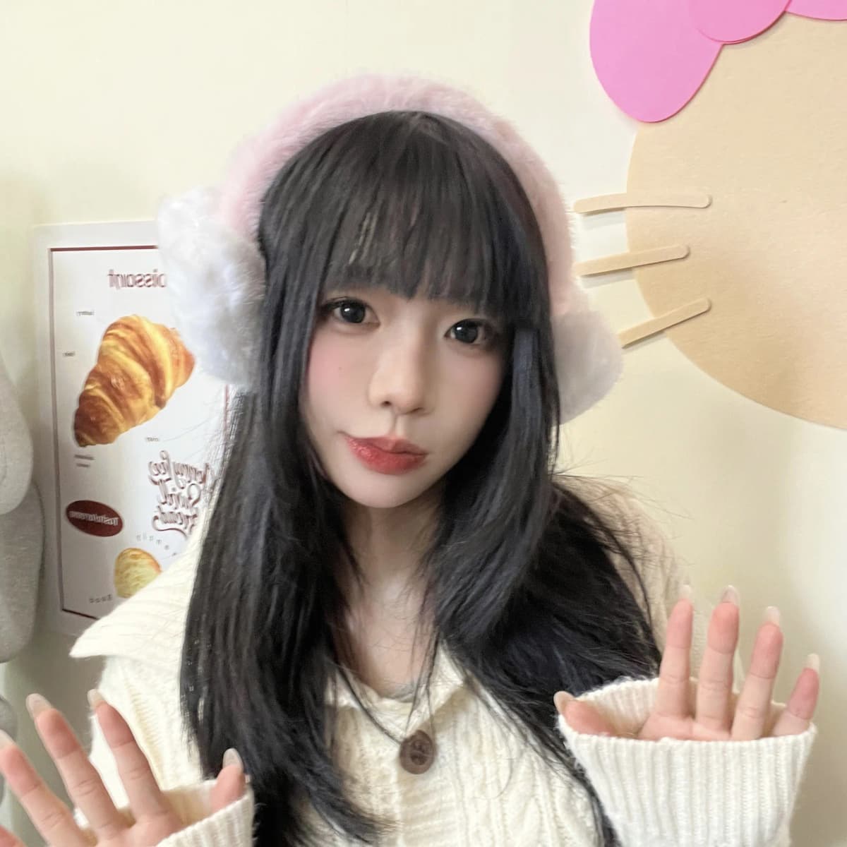 Sanrio Hello Kitty Unisex Qulaqçıq Çəhrayı 3