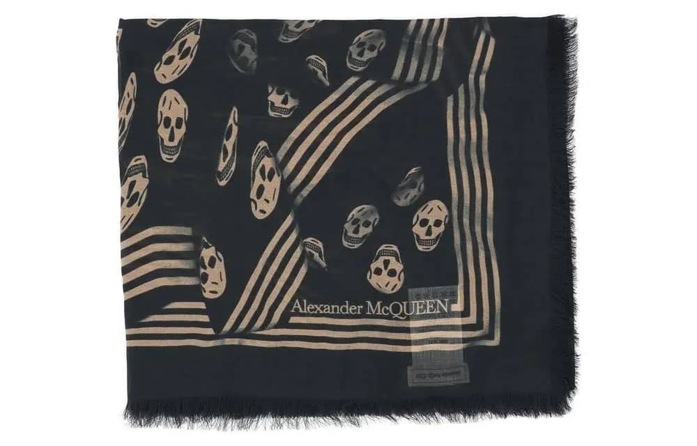 Alexander McQueen İpək Şarf Kişi 2