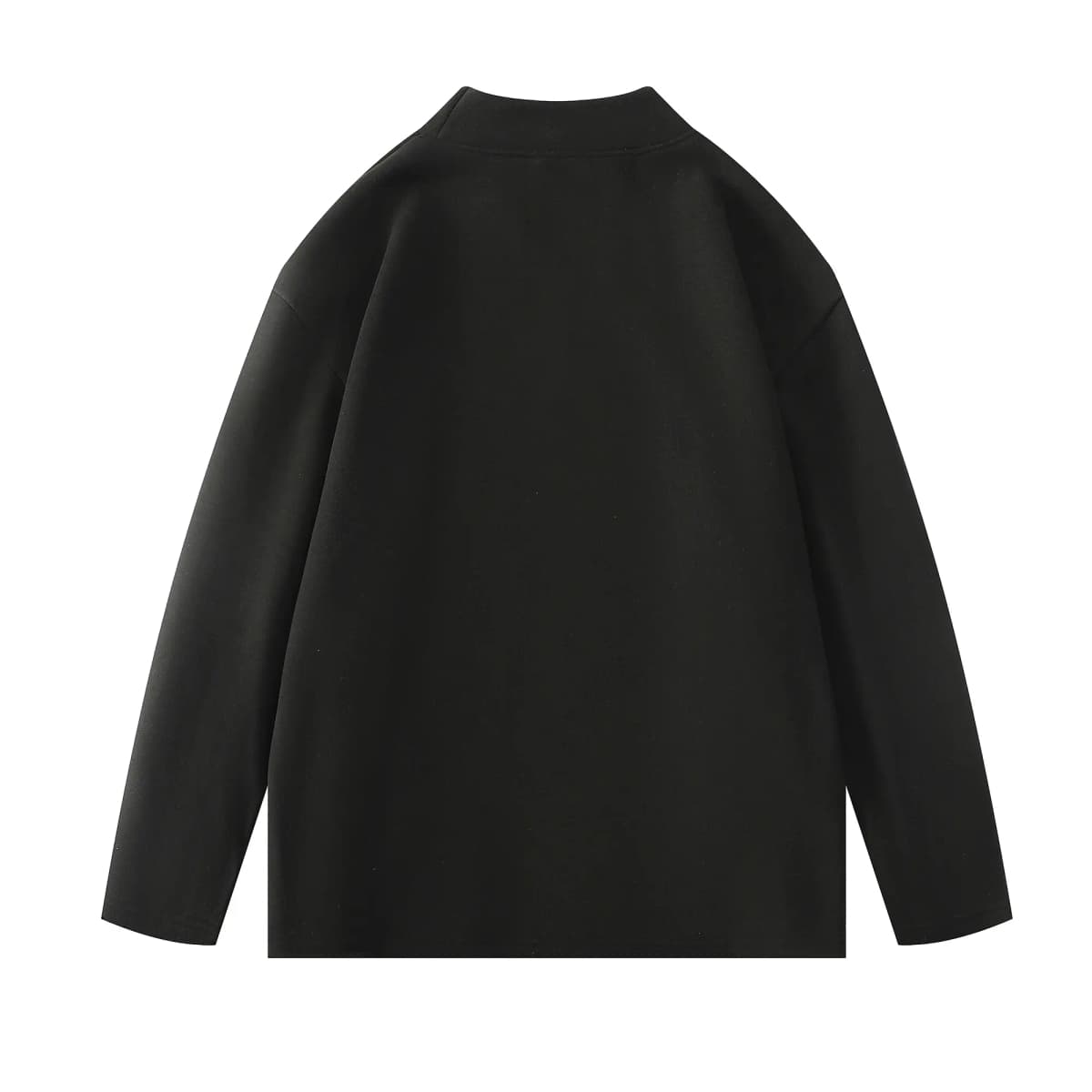 HUANQIU American High-Street Vintage Uzunqol Köynək Unisex 22