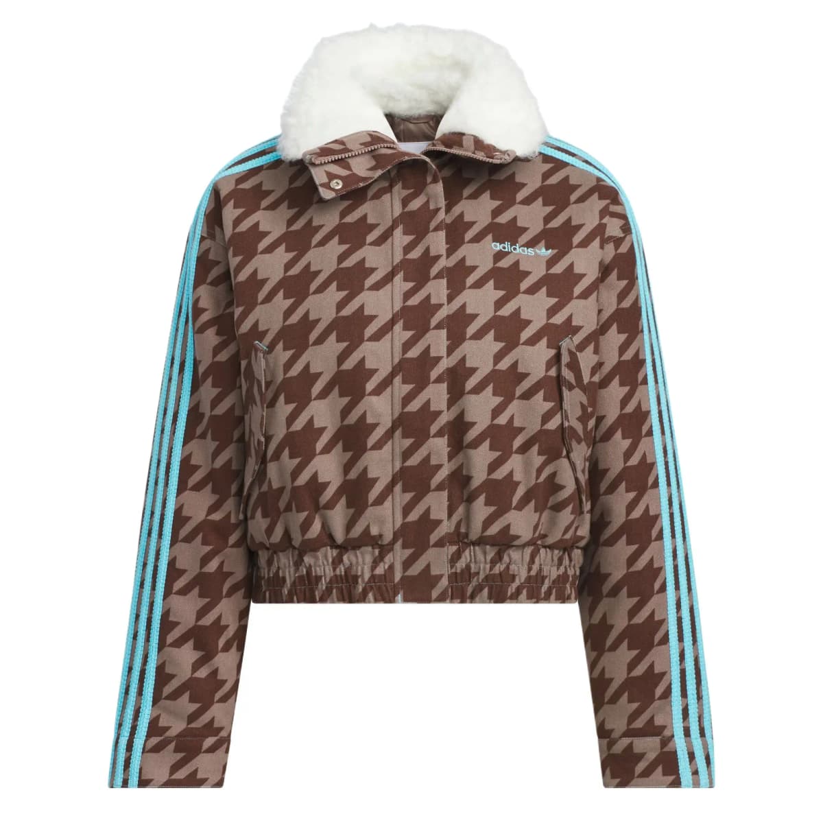 adidas originals HOUNDSTOOTH Qadın Puffer Pencəyi