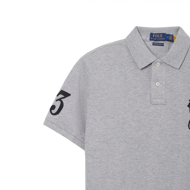 Polo Ralph Lauren Kişi Qısaqol Polo Köynəyi Boz 3