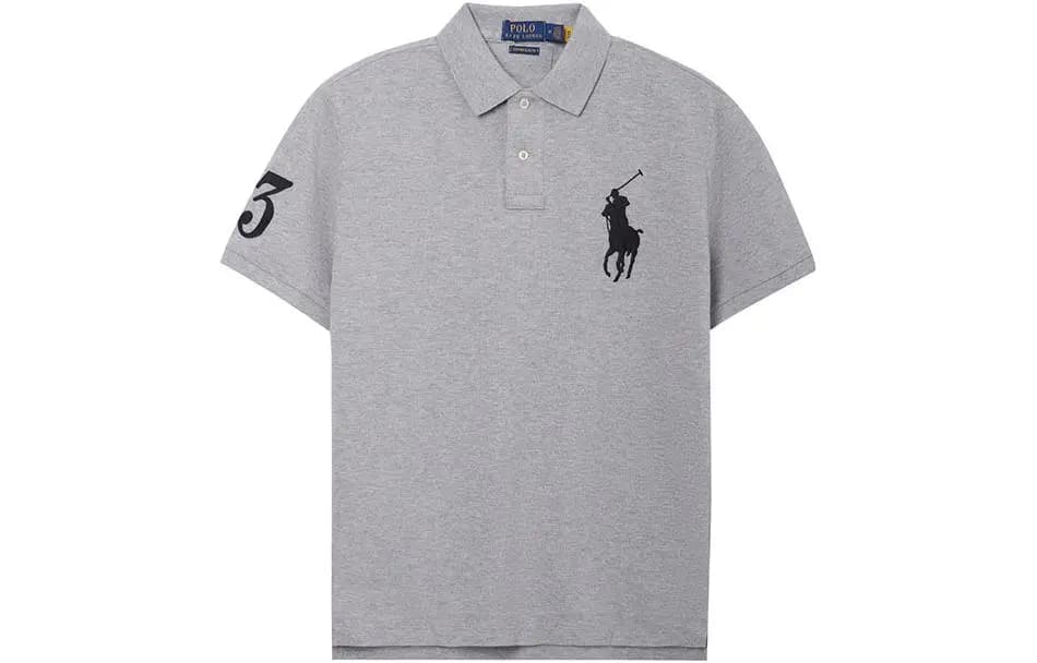 Polo Ralph Lauren Kişi Qısaqol Polo Köynəyi Boz