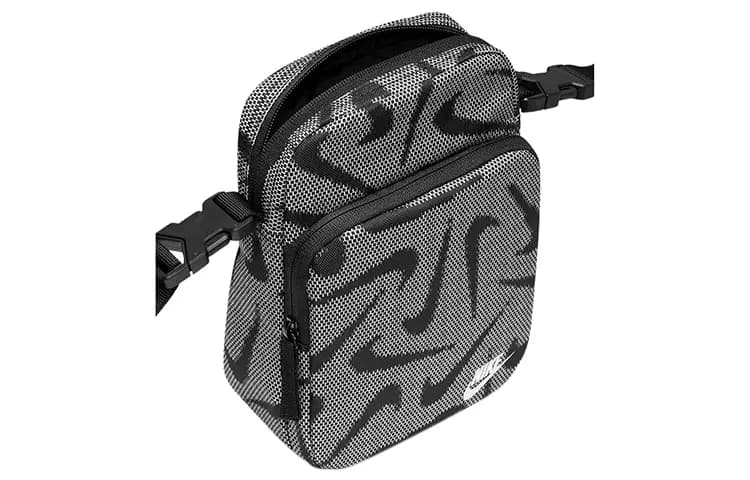Nike Fabric Crossbody Bag Regular Unisex Black White 5