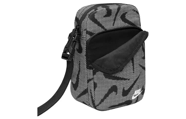 Nike Fabric Crossbody Bag Regular Unisex Black White 4