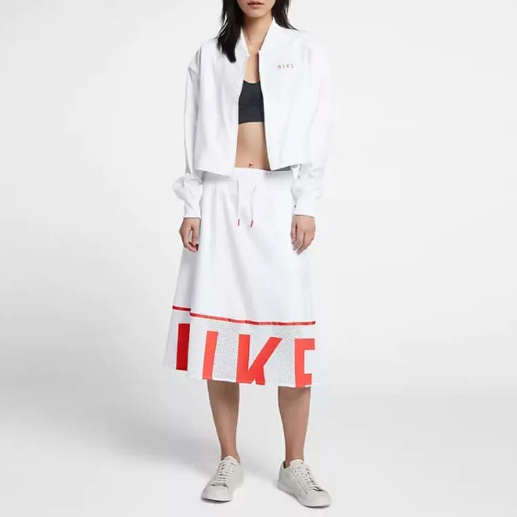Nike Casual Long Skirts Women's White 2