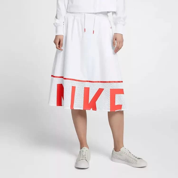 Nike Casual Long Skirts Women's White 3