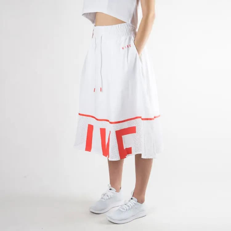 Nike Casual Long Skirts Women's White 4