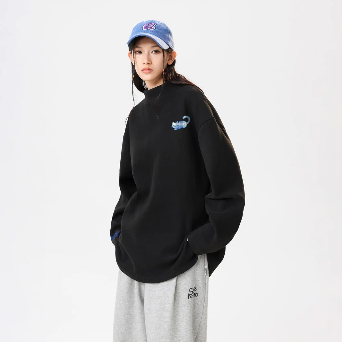 HUANQIU Unisex Uzunqol Köynək 5
