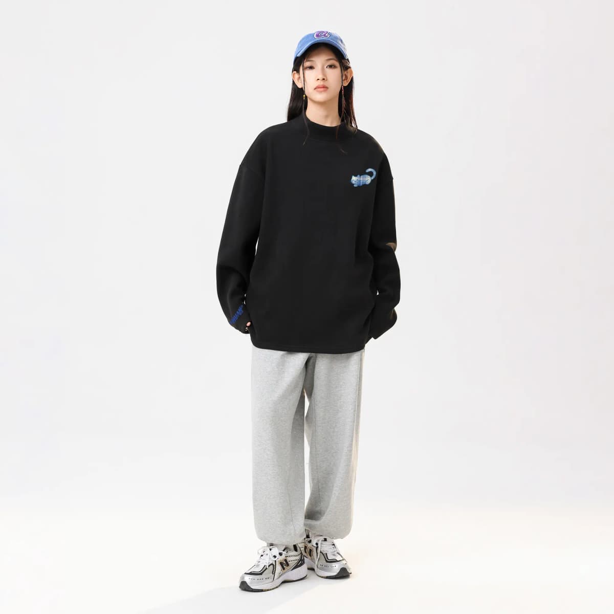 HUANQIU Unisex Uzunqol Köynək 3