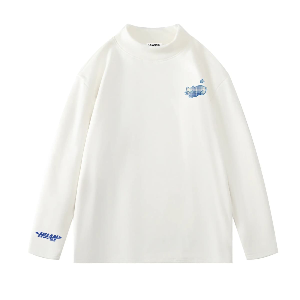 HUANQIU Unisex Uzunqol Köynək 8