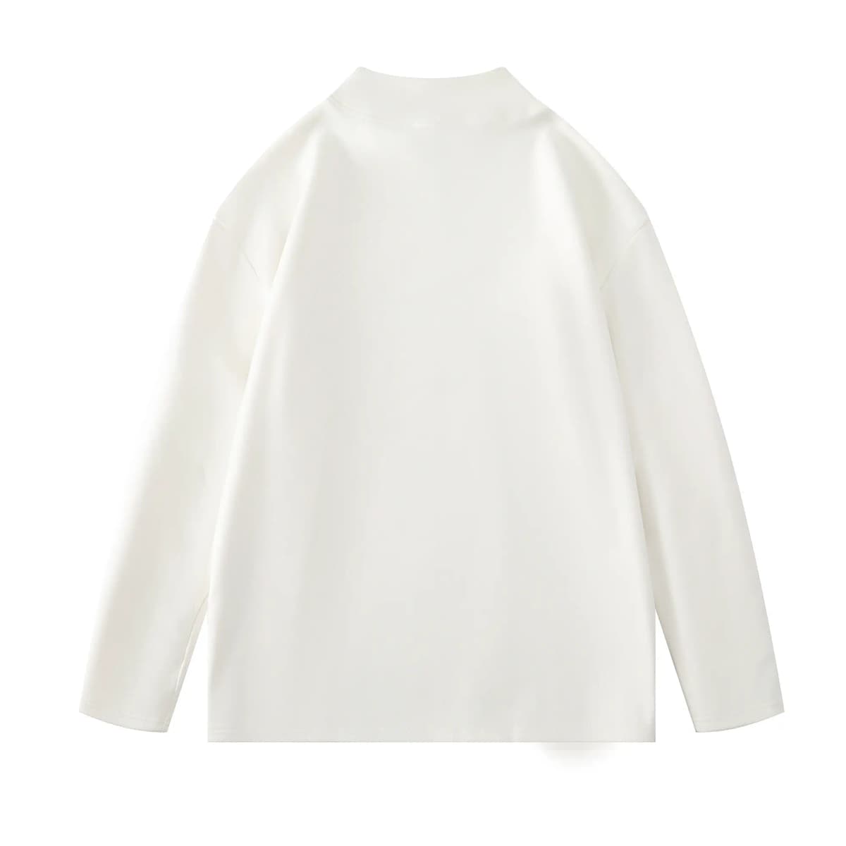 HUANQIU Unisex Uzunqol Köynək 9