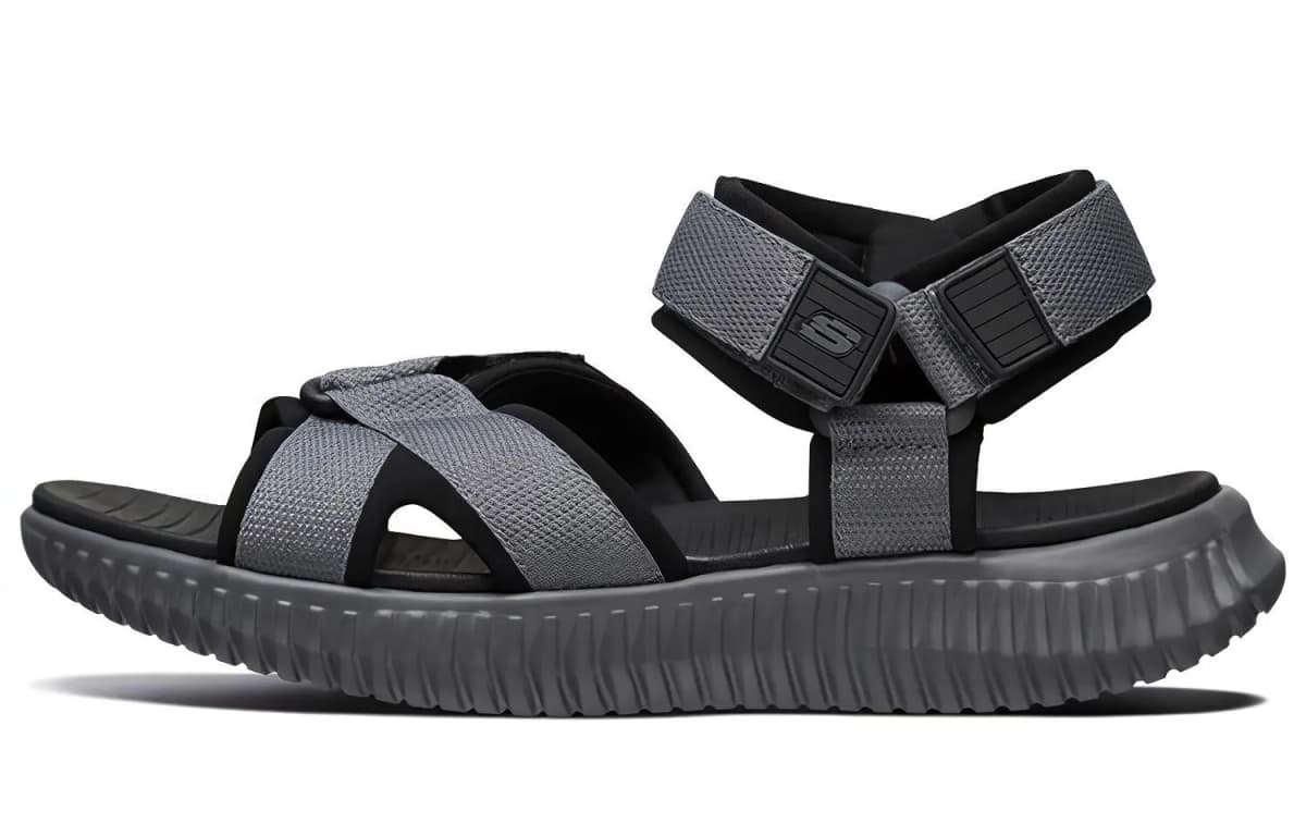 Skechers Elite Flex Səndəl 'Grey Black'