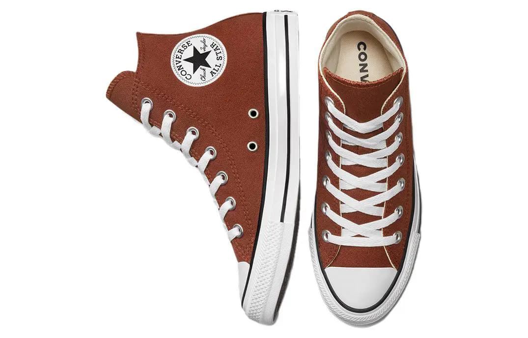 Converse Chuck Taylor All Star Unisex Yüksəkboğaz Kətan Ayaqqabı Rusty Orange 4