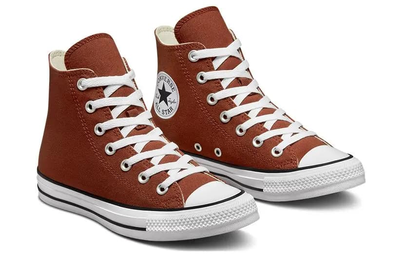 Converse Chuck Taylor All Star Unisex Yüksəkboğaz Kətan Ayaqqabı Rusty Orange 3