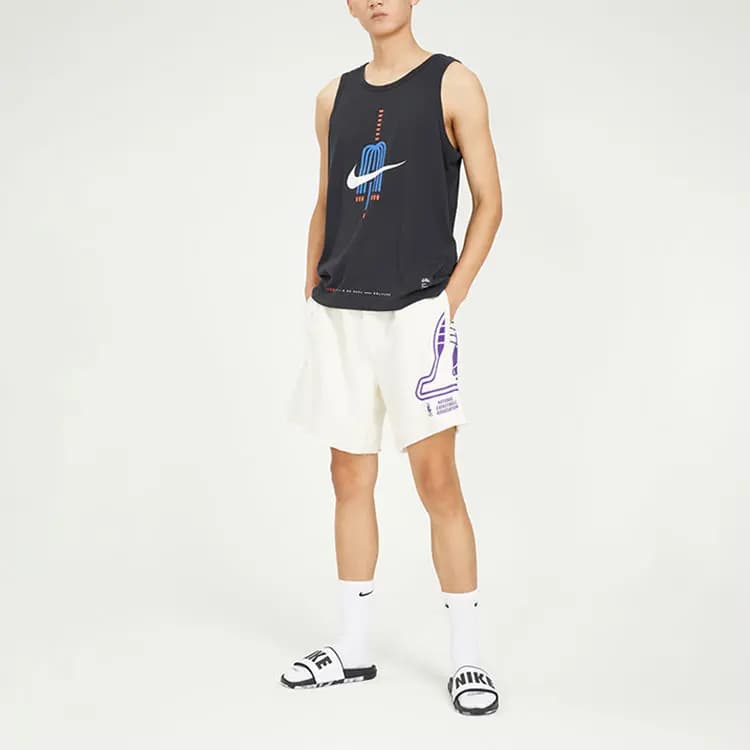 Nike Los Angeles Lakers Basketbol Şortu Kişi Ağ 4