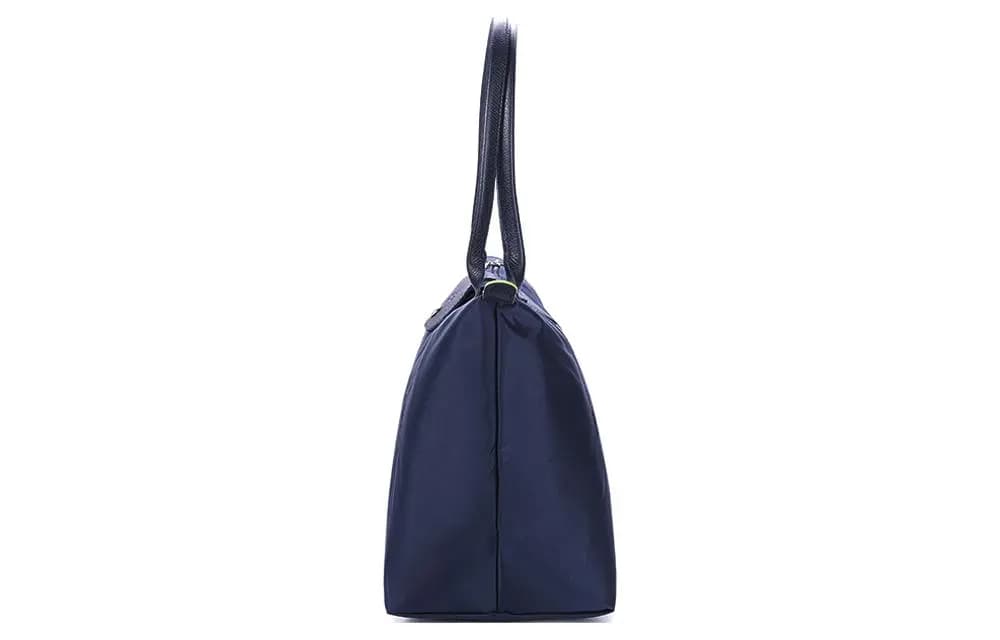 LONGCHAMP Le Pliage Green Dəri və Kətan Çanta Qadın Göy 3