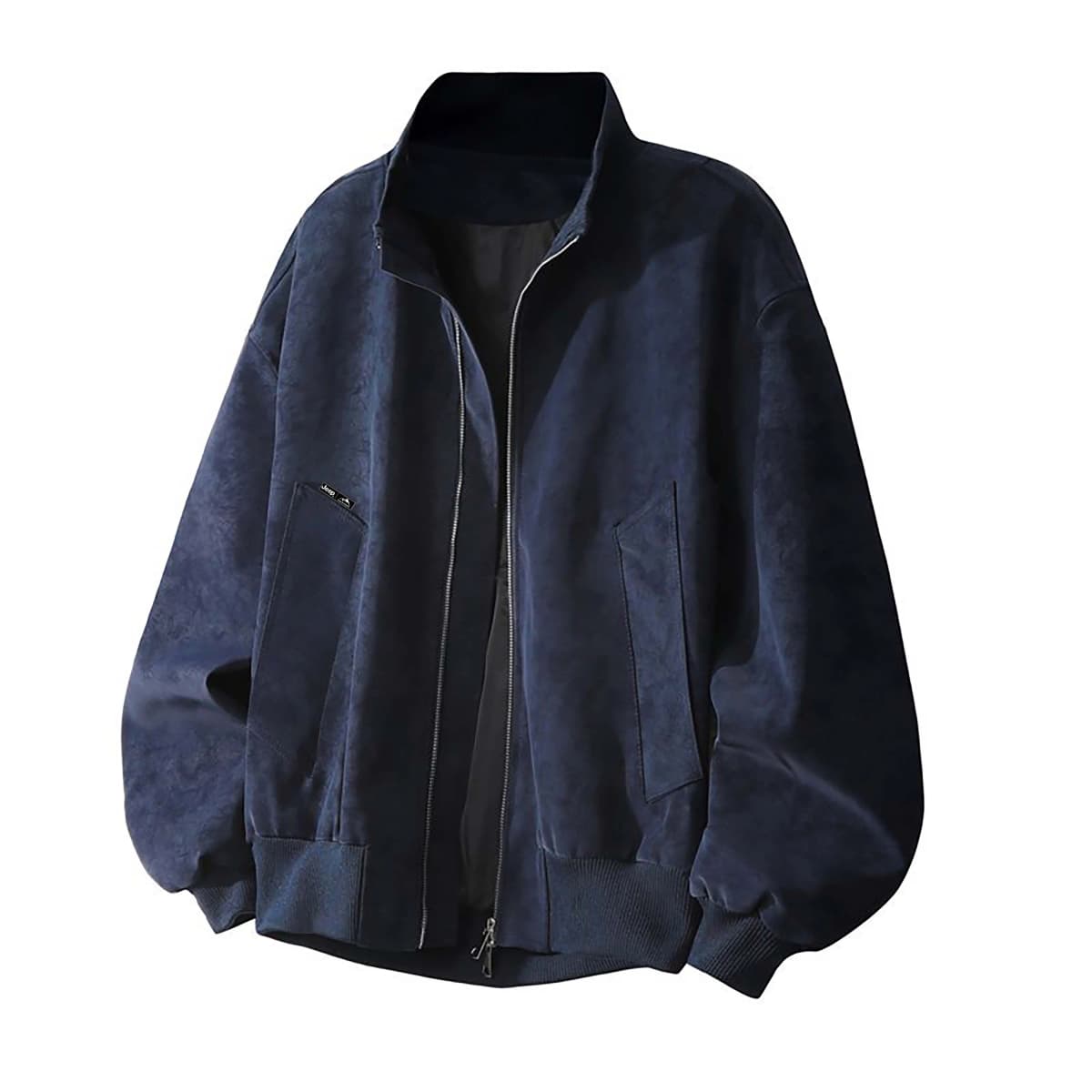 Jeep American High Street Cleanfit Loose Stand Collar Zip-Up Biker Jacket Unisex 4
