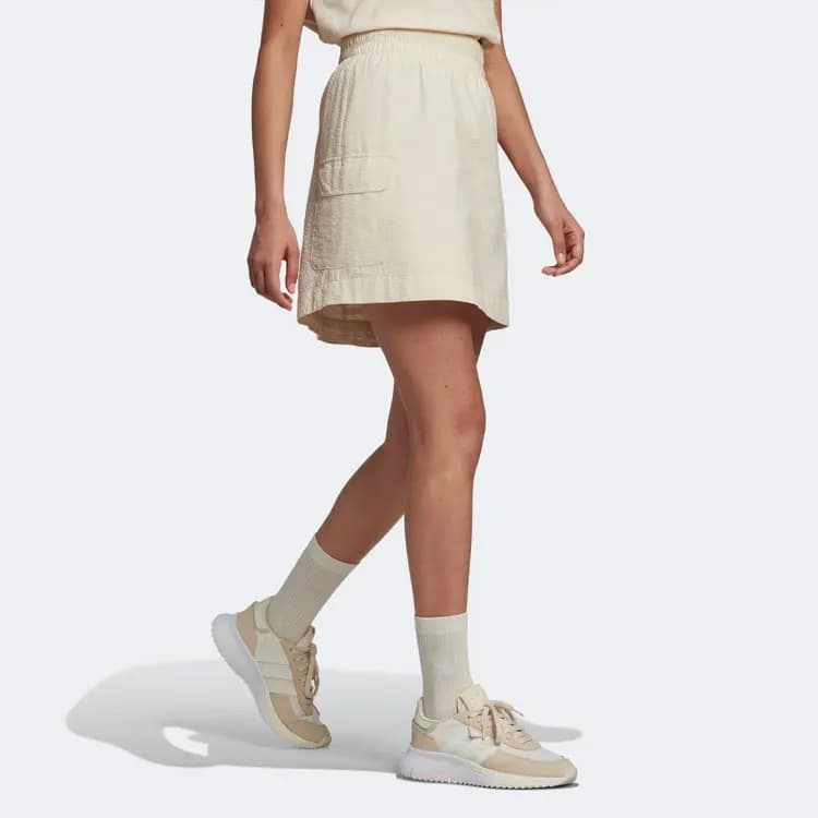 Adidas Originals Qadın Ətəyi Bej/Sarı 4