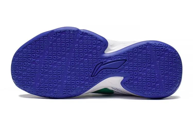 LINING YOUNG Low-Top Children's Basketball Shoes White Green Teenagers 5