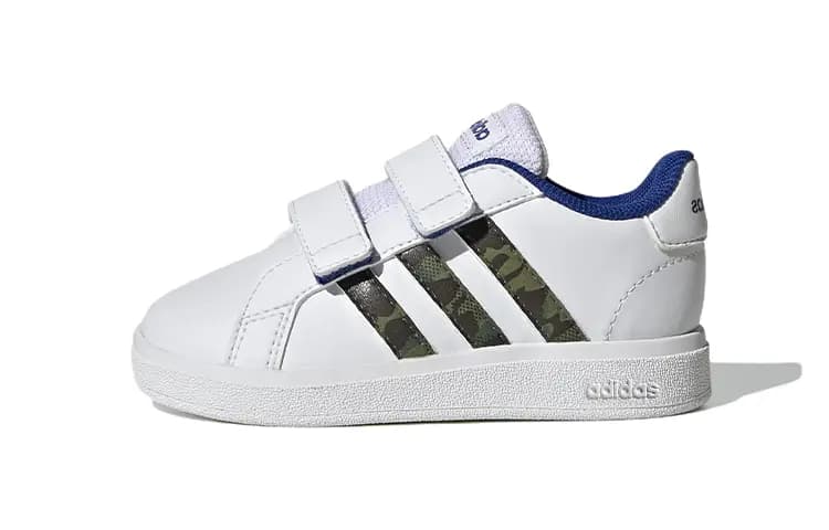 adidas neo Grand Court Uşaq Ayaqqabısı Ağ/Mavi/Yaşıl