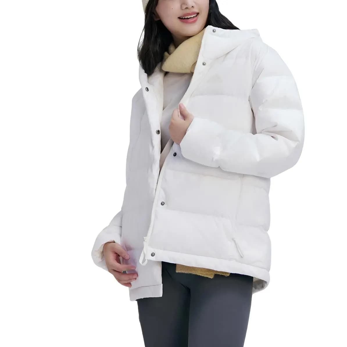 adidas Helionic HOODED Qadın Pencəyi Ağ 2