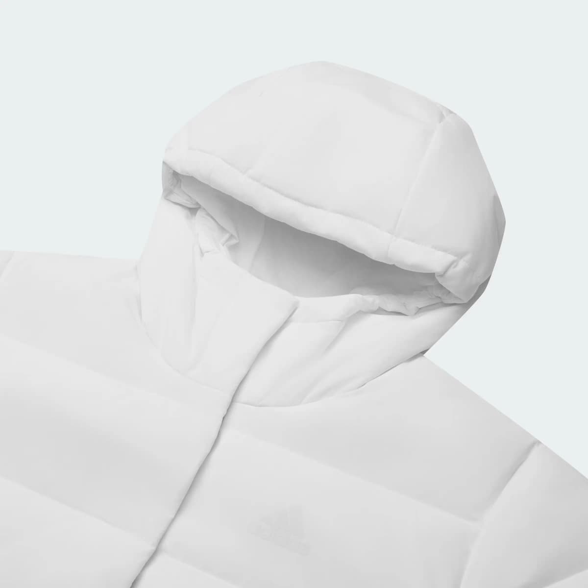 adidas Helionic HOODED Qadın Pencəyi Ağ 4