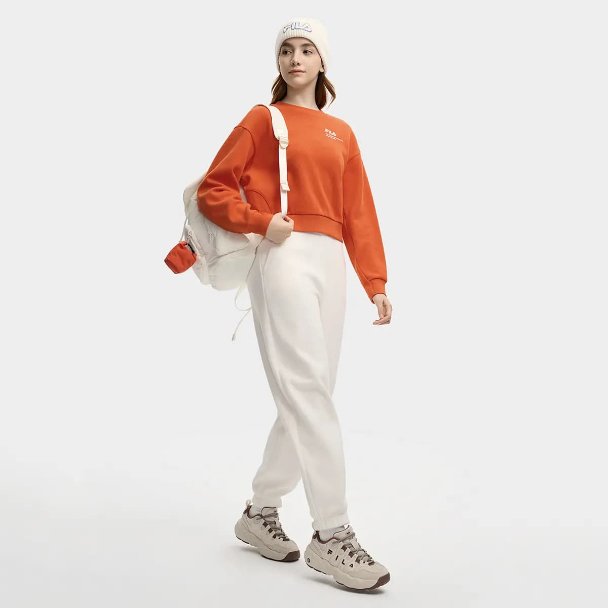 FILA ORIGINALE Qadın İdman Şalvarı Ağ 6