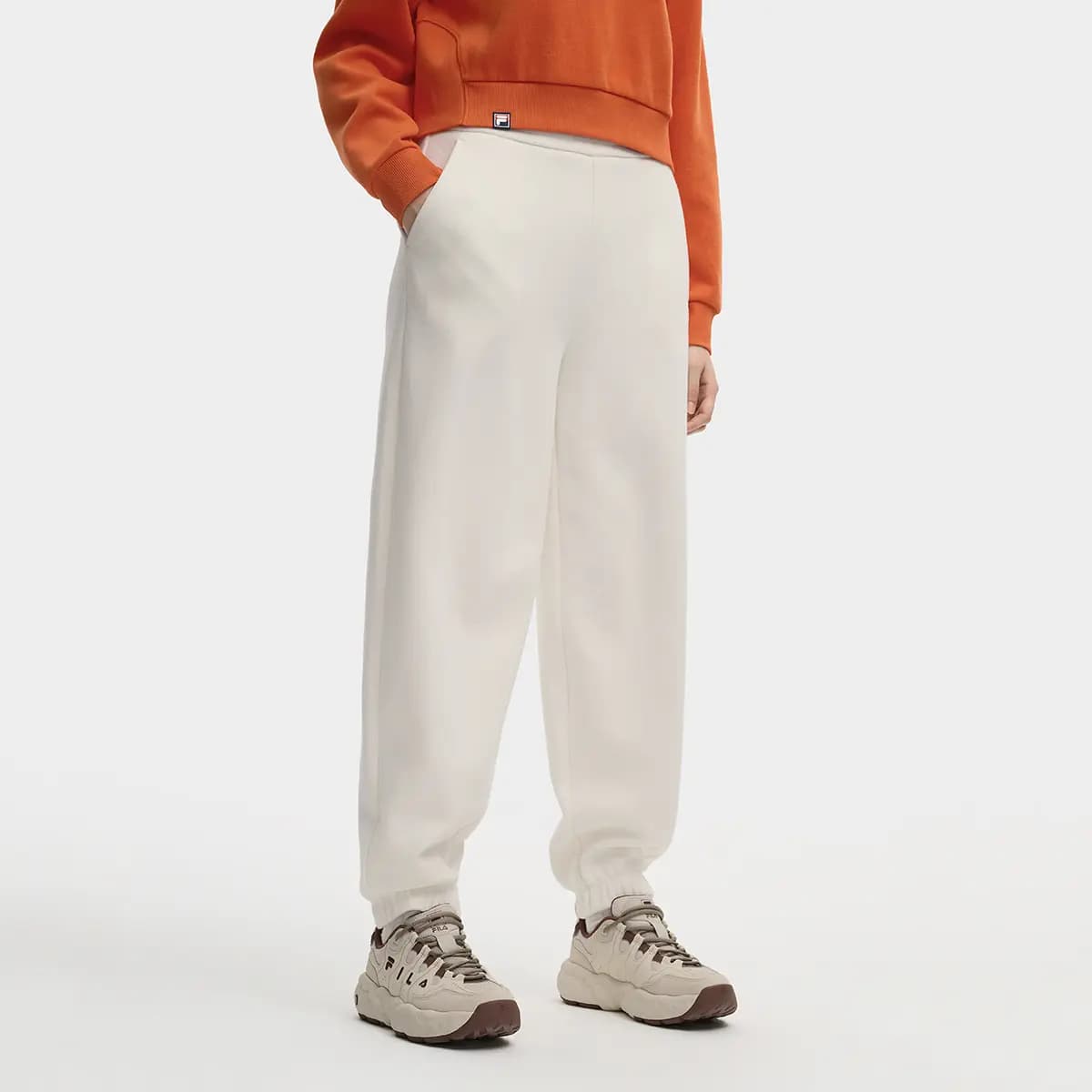 FILA ORIGINALE Qadın İdman Şalvarı Ağ 4