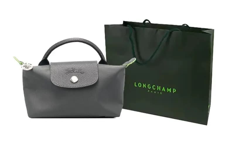 LONGCHAMP Le Pliage Green Kosmetik Çanta Qadınlar üçün Boz 7