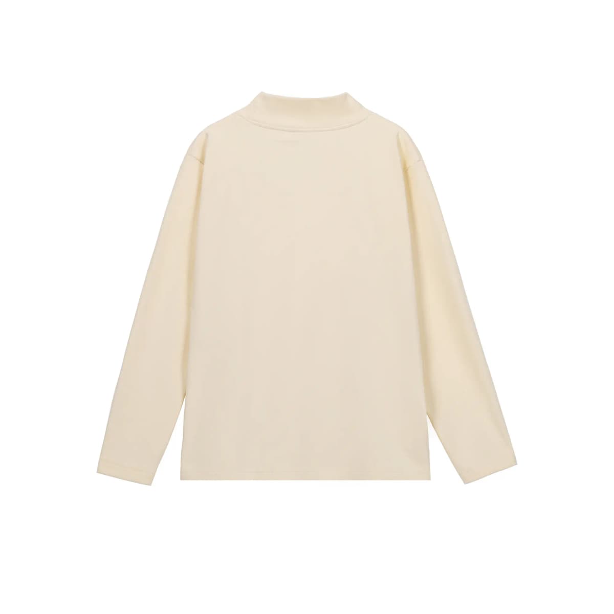 HUANQIU Velvet Base Layer Skin-Friendly Solid Color Simple Basic Niche Fashion Trend Stand Collar Daily Commute Windproof High Quality Loose Versatile Casual Lazy Style Long Sleeve Sport Thermal Underwear Unisex 27